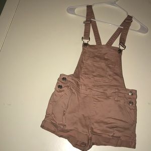 denim department, high rise Papaya shorts